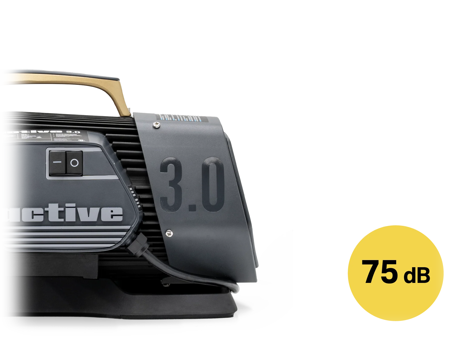 Active 3.0 pressure washer quiet 75dB low-speed induction motor