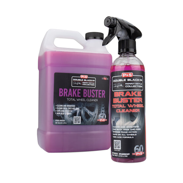 P&S Brake Buster 473ml acid-free foaming wheel cleaner spray bottle and 3800ml 