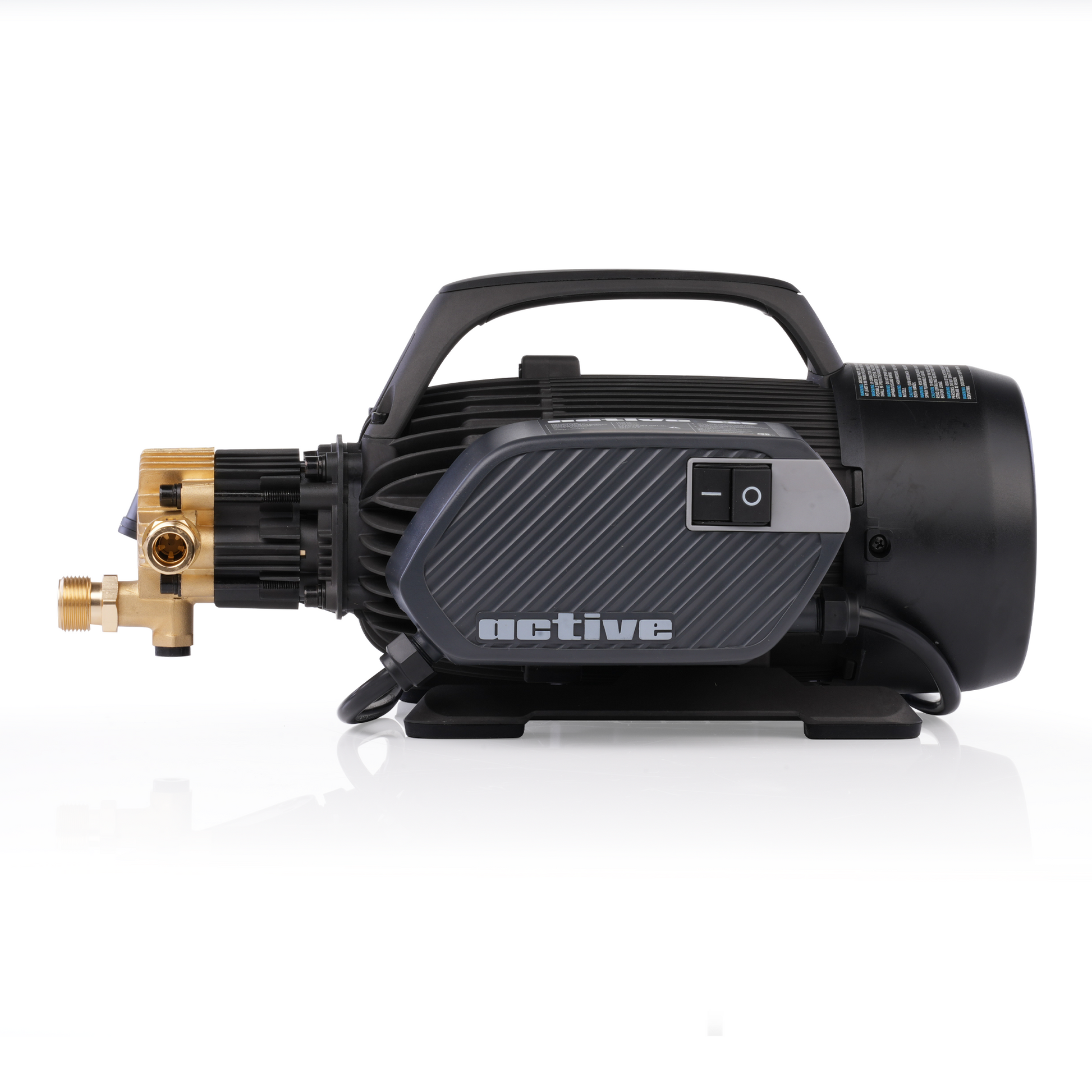 Active 2.3 electric pressure washer with premium accessories kit side